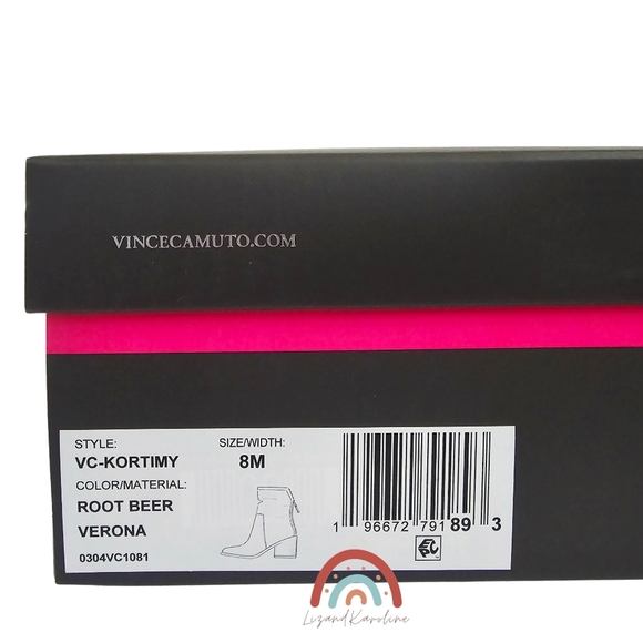 New! Vince Camuto Kortimy Leather Suede Brown Chunky Heel Mid-Shaft Boots - Picture 15 of 15